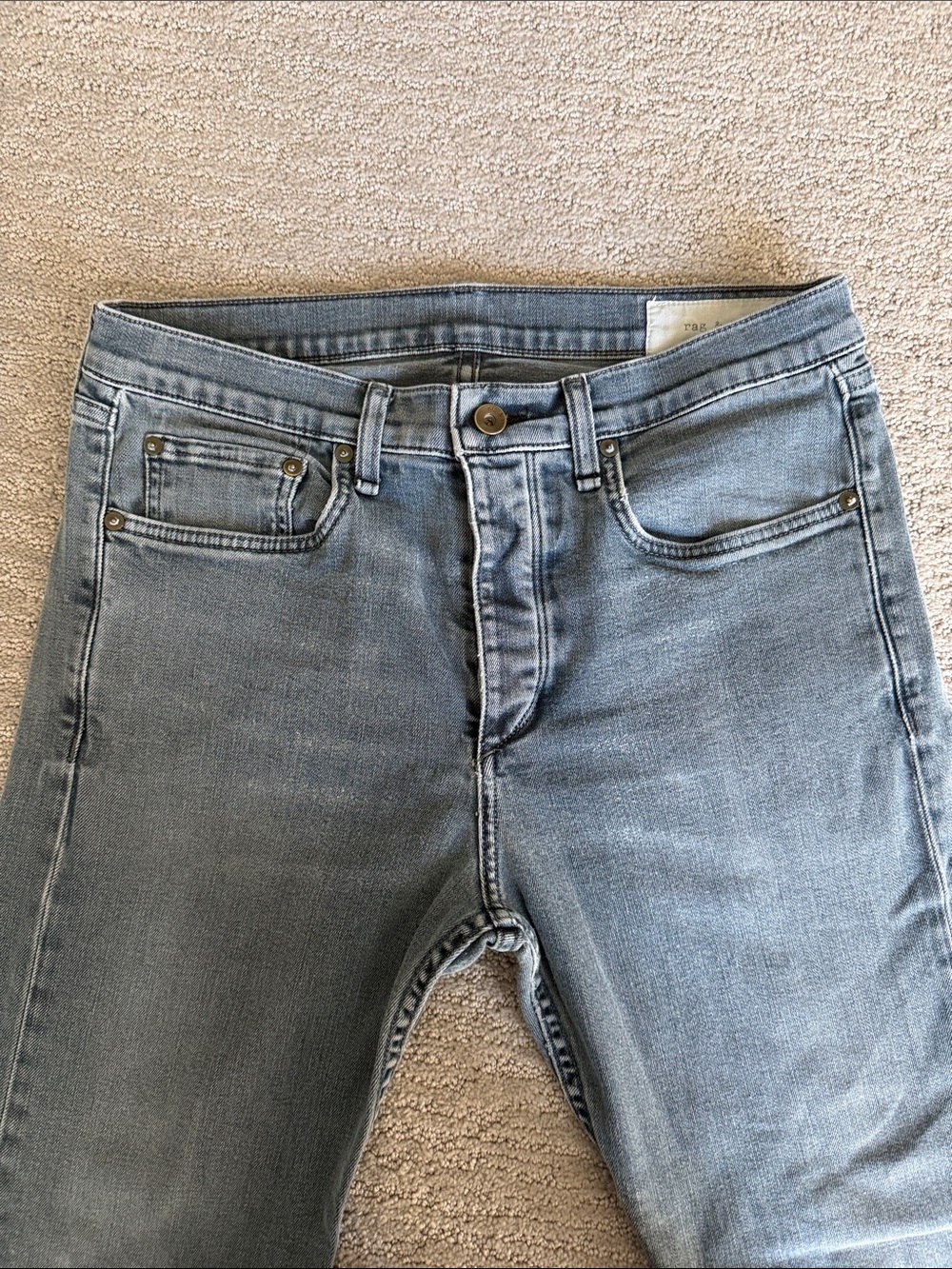 Blue gray RAG & BONE men jeans